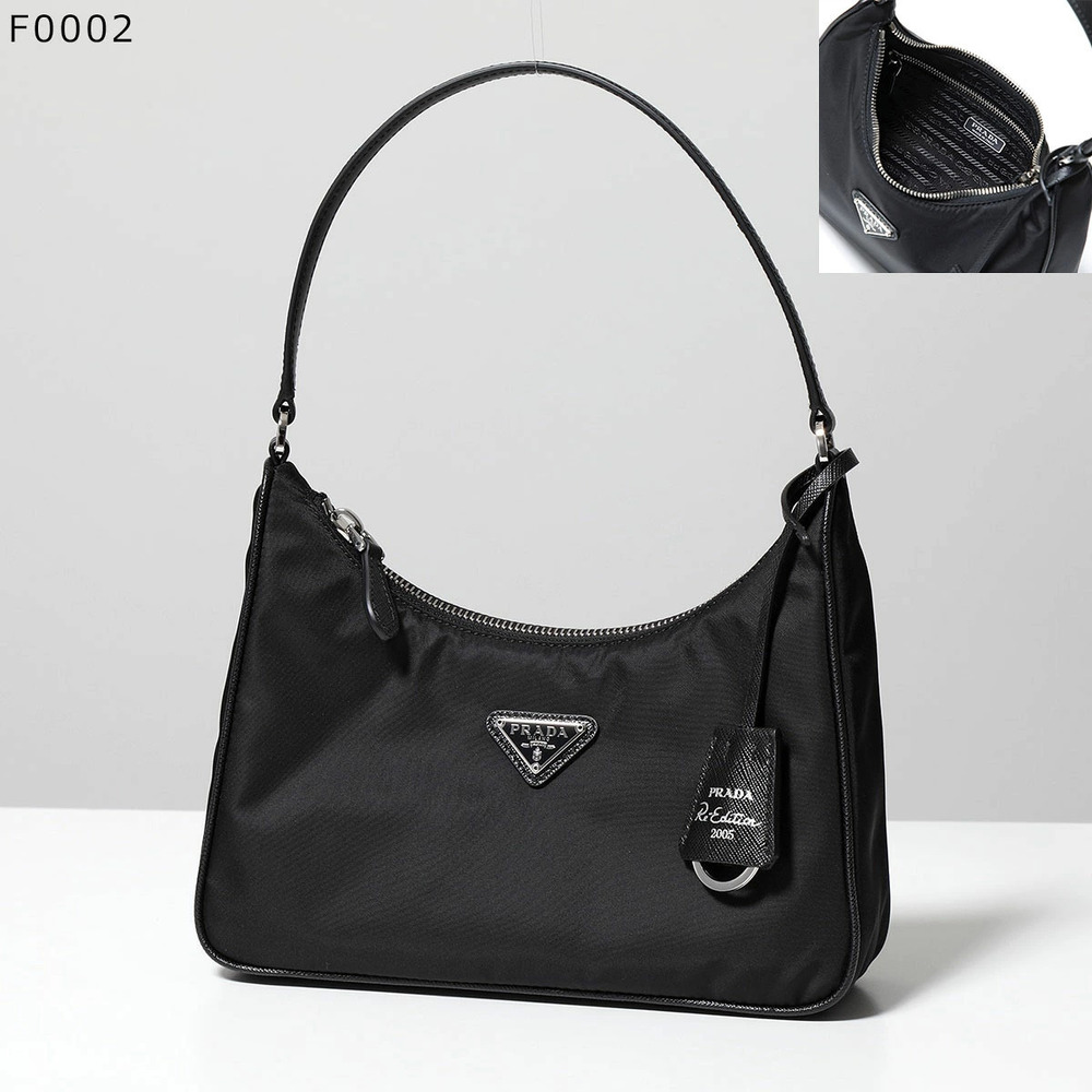 Prada Re Edition Re Handbag Leather Triangle Keyring Bag Two